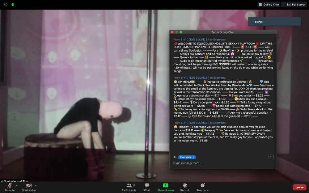 Sex work and performance as virtual resistance: in conversation with Veil Machine